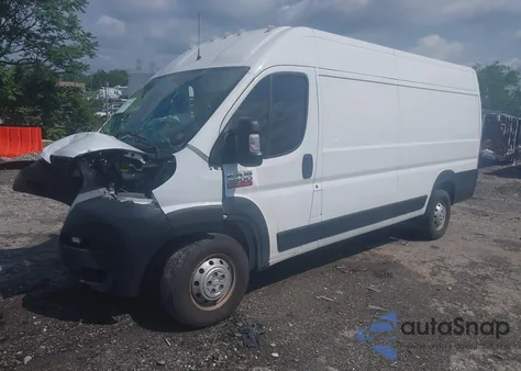 2021 Ram Promaster 3500 Cargo Van High Roof 159 Wb Ext из США, поврежденный, VIN 3C6MRVJG1ME572652